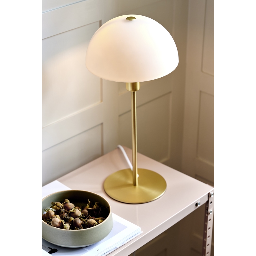 Nordlux - Tischleuchte ELLEN 1xE14/40W/230V golden/weiß