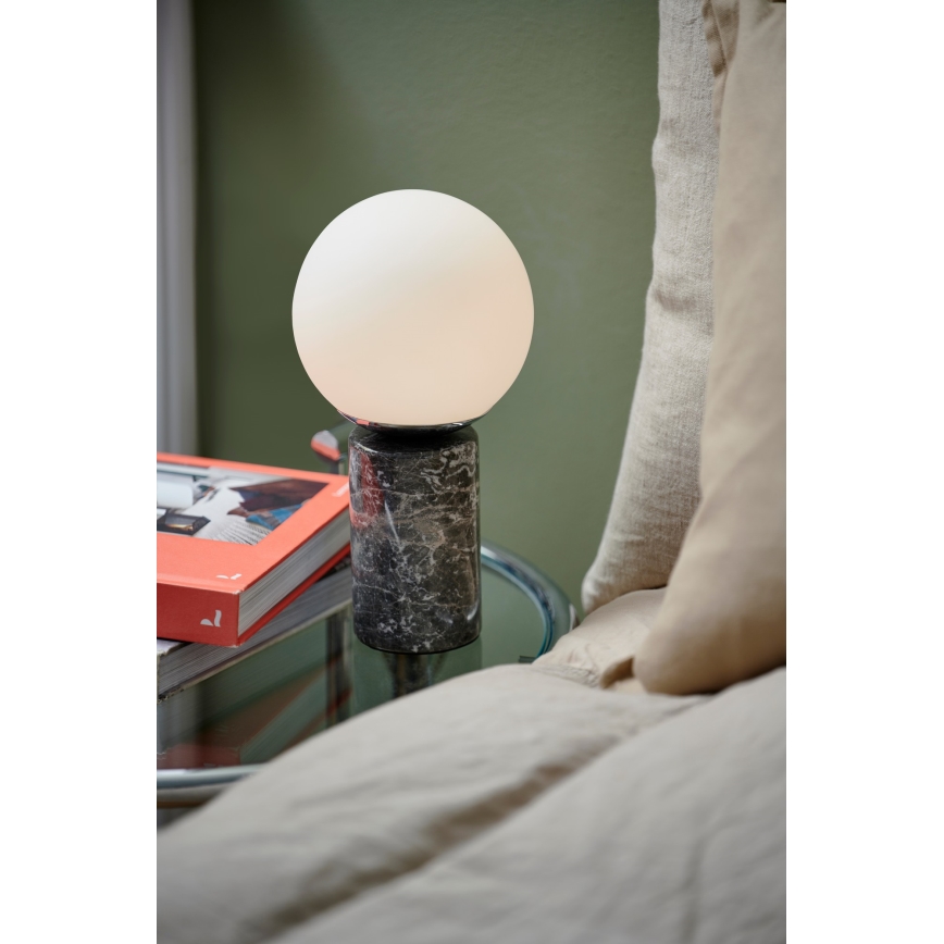 Nordlux - Tischleuchte LILLY 1xE14/25W/230V Marmor/grau