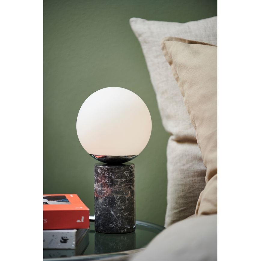 Nordlux - Tischleuchte LILLY 1xE14/25W/230V Marmor/grau