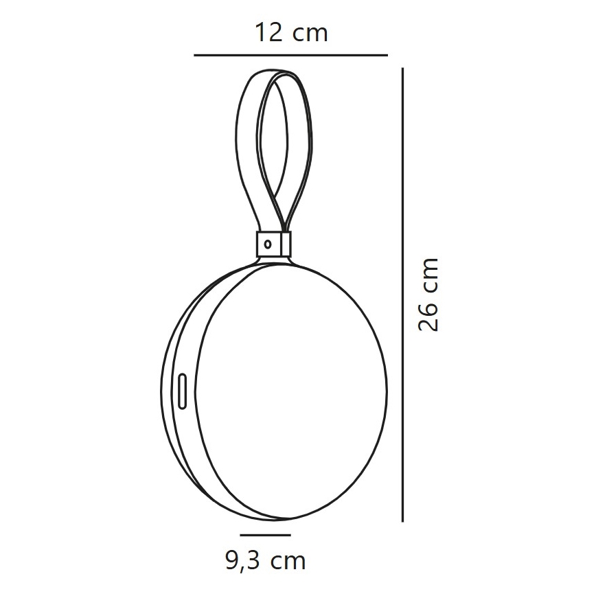 Nordlux - Tragbare, aufladbare LED-Leuchte LED/1W/3,7V IP54 gelb