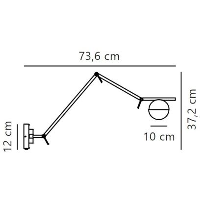 Nordlux - Wandleuchte CONTINA 1xG9/5W/230V schwarz