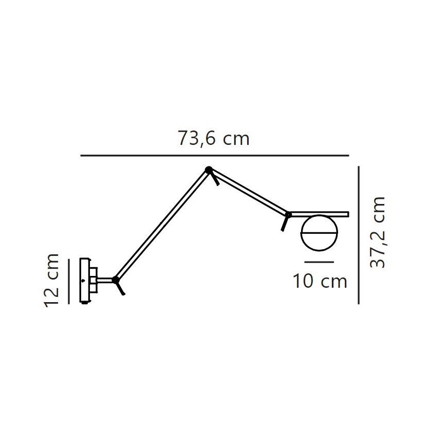 Nordlux - Wandleuchte CONTINA 1xG9/5W/230V schwarz