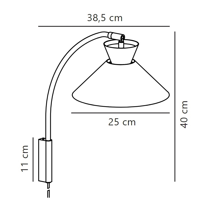 Nordlux - Wandleuchte DIAL 1xE27/40W/230V weiß