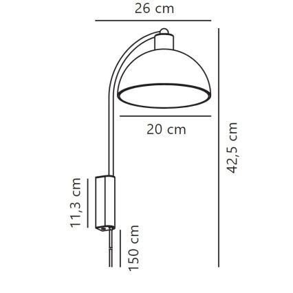 Nordlux - Wandleuchte ELLEN 1xE14/40W/230V glänzendes Chrom