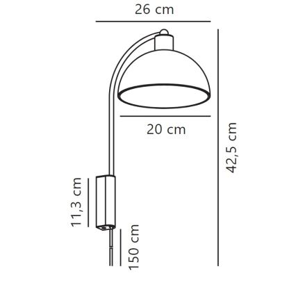 Nordlux - Wandleuchte ELLEN 1xE14/40W/230V weiß