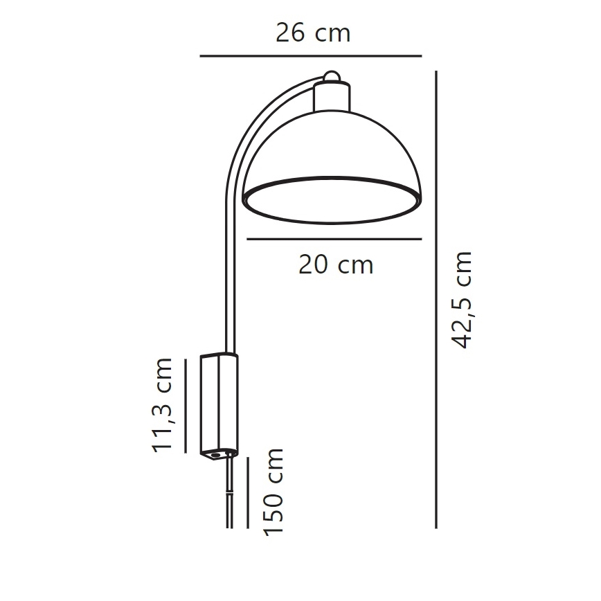 Nordlux - Wandleuchte ELLEN 1xE14/40W/230V weiß