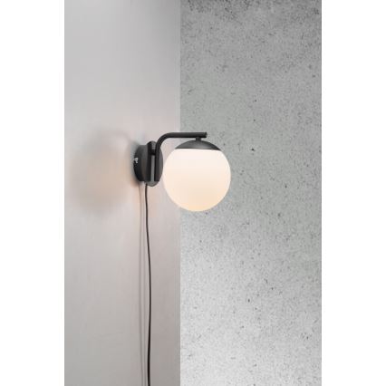 Nordlux - Wandleuchte GRANT 1xE14/40W/230V schwarz