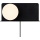 Nordlux - Wandleuchte mit Ablage LILIBETH 1xE14/25W/230V schwarz