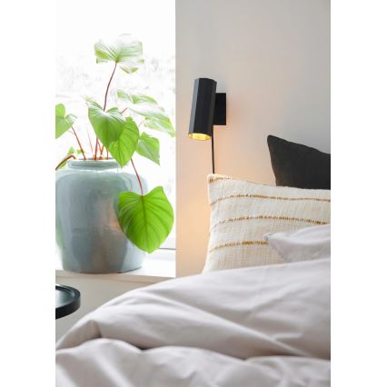 Nordlux - Wandstrahler ALANIS 1xGU10/15W/230V schwarz