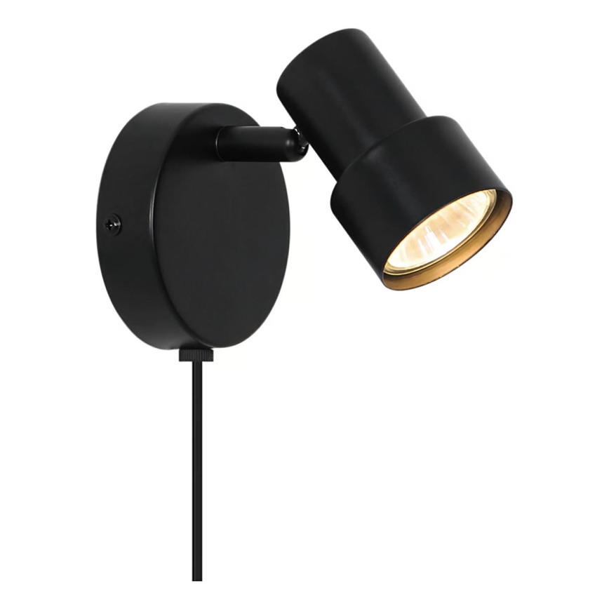 Nordlux - Wandstrahler BOSTON 1xGU10/5W/230V schwarz