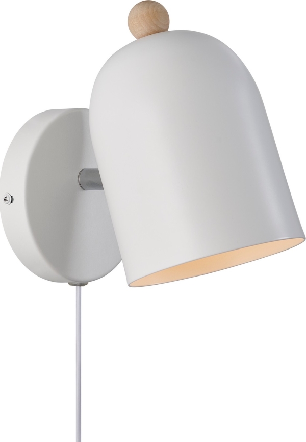 Nordlux - Wandstrahler GASTON 1xE27/15W/230V weiß
