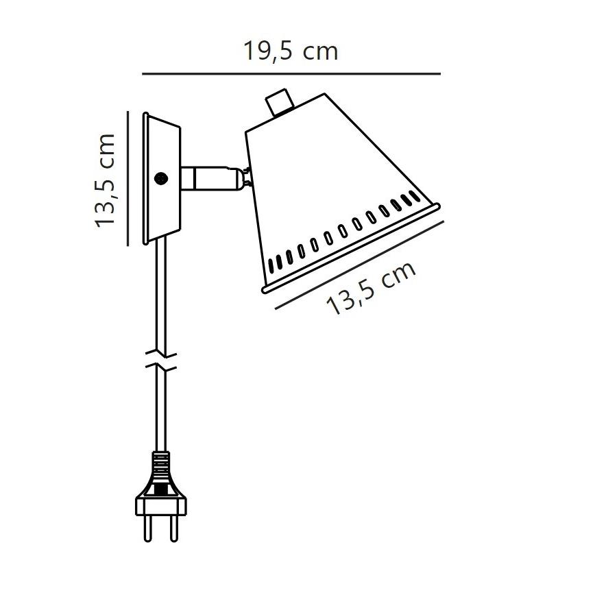 Nordlux - Wandstrahler PINE 1xGU10/15W/230V