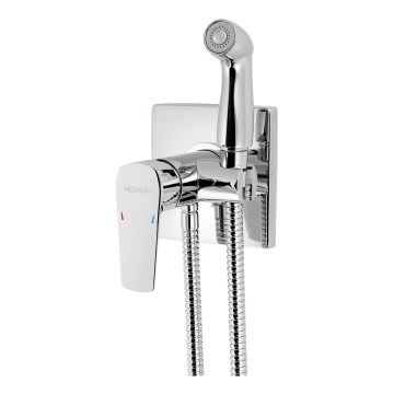Novaservis - Bidetarmatur mit Sprühvorrichtung für Unterputzinstallation METALIA glänzendes Chrom