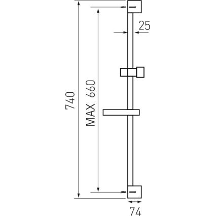 Novaservis - Dusch-Set glänzendes Chrom