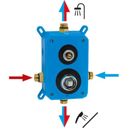Novaservis - Dusch-Set mit Unterputz-Armatur METALIA ECO glänzendes Chrom