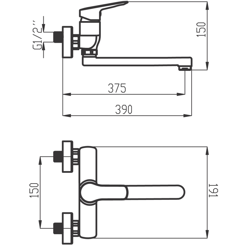 Novaservis - Spülbecken/Waschbeckenarmatur METALIA glänzendes Chrom