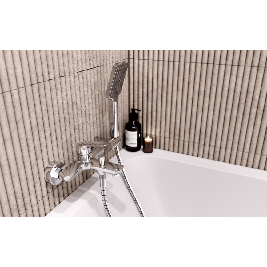 Novaservis - Wannen-Set mit METALIA-Armatur, glänzender Chrom