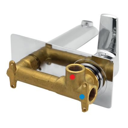 Novaservis - Waschbeckenarmatur für Unterputzmontage METALIA ECO glänzendes Chrom