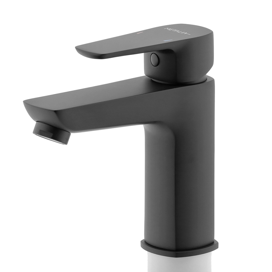 Novaservis - Waschbeckenarmatur METALIA ECO 15,2 cm matt schwarz