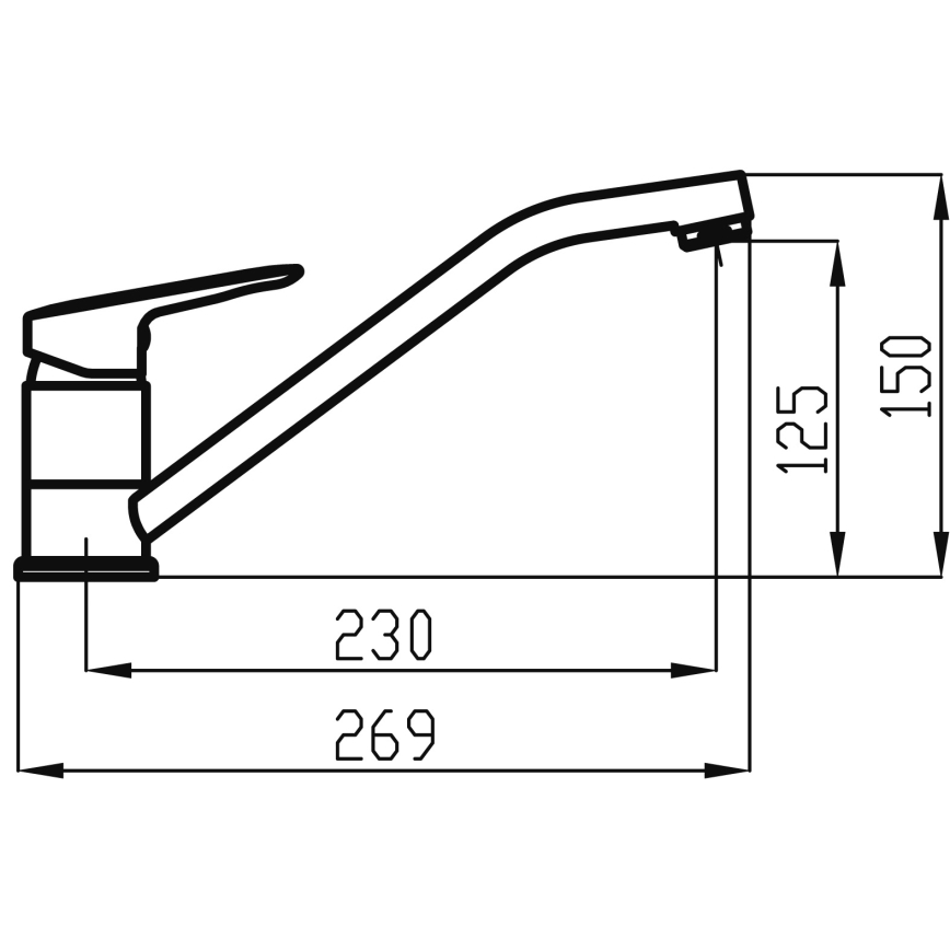 Novaservis - Wasserhahn (Armatur) METALIA glänzendes Chrom