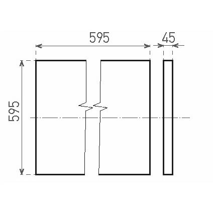 Oberflächenmontierbares LED-Panel ILLY LED/42W/230V