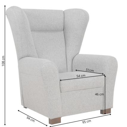 Ohrensessel VIVA blau