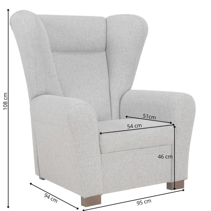 Ohrensessel VIVA, orange