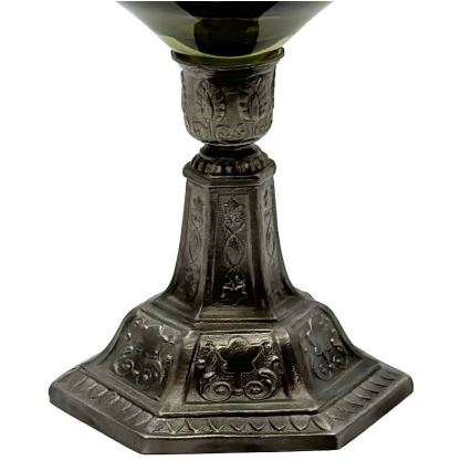 Öllampe KRASOMÍRA 42 cm grün