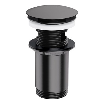 OMNIRES A706AT - Ablaufgarnitur CLICK-CLACK d 6,6 cm gebürstet anthrazit