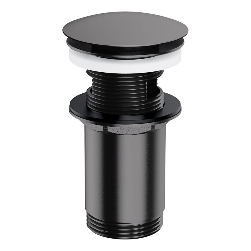 OMNIRES A706AT - Ablaufgarnitur CLICK-CLACK d 6,6 cm gebürstet anthrazit