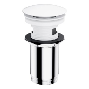 OMNIRES A706BM - Ablaufgarnitur CLICK-CLACK d 6,6 cm mattweiß