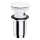 OMNIRES A706BM - Ablaufgarnitur CLICK-CLACK d 6,6 cm mattweiß