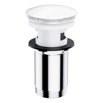 OMNIRES A706BP - Ablaufgarnitur CLICK-CLACK d 6,6 cm glänzend weiß