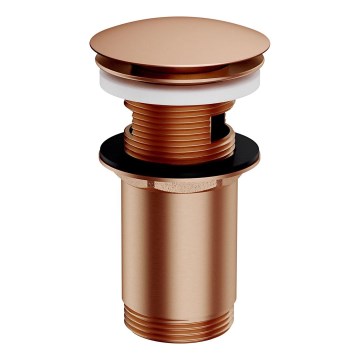 OMNIRES A706CPB - Ablaufgarnitur CLICK-CLACK d 6,6 cm gebürstet kupfern