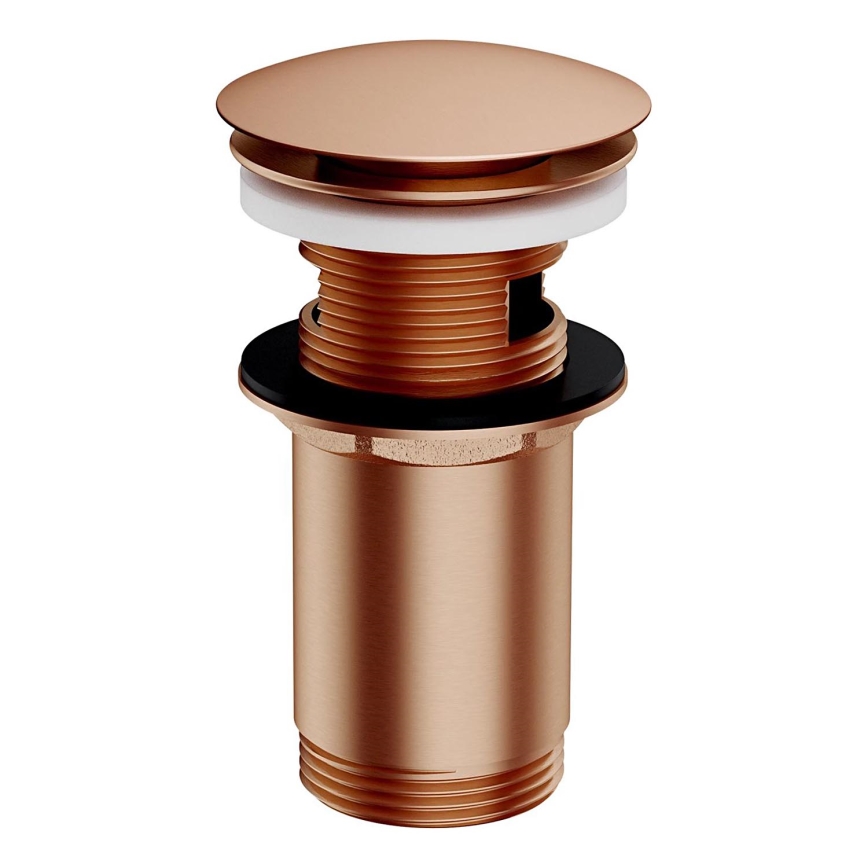 OMNIRES A706CPB - Ablaufgarnitur CLICK-CLACK d 6,6 cm gebürstet kupfern