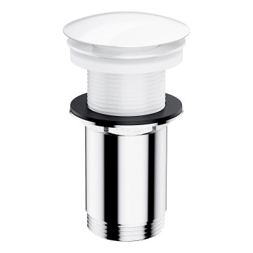 OMNIRES A716BP - Ablaufgarnitur CLICK-CLACK d 6,6 cm glänzend weiß
