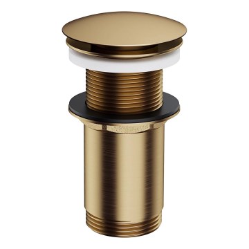 OMNIRES A716BR - Ablaufgarnitur CLICK-CLACK d 6,6 cm gebürstet Antik-Bronze