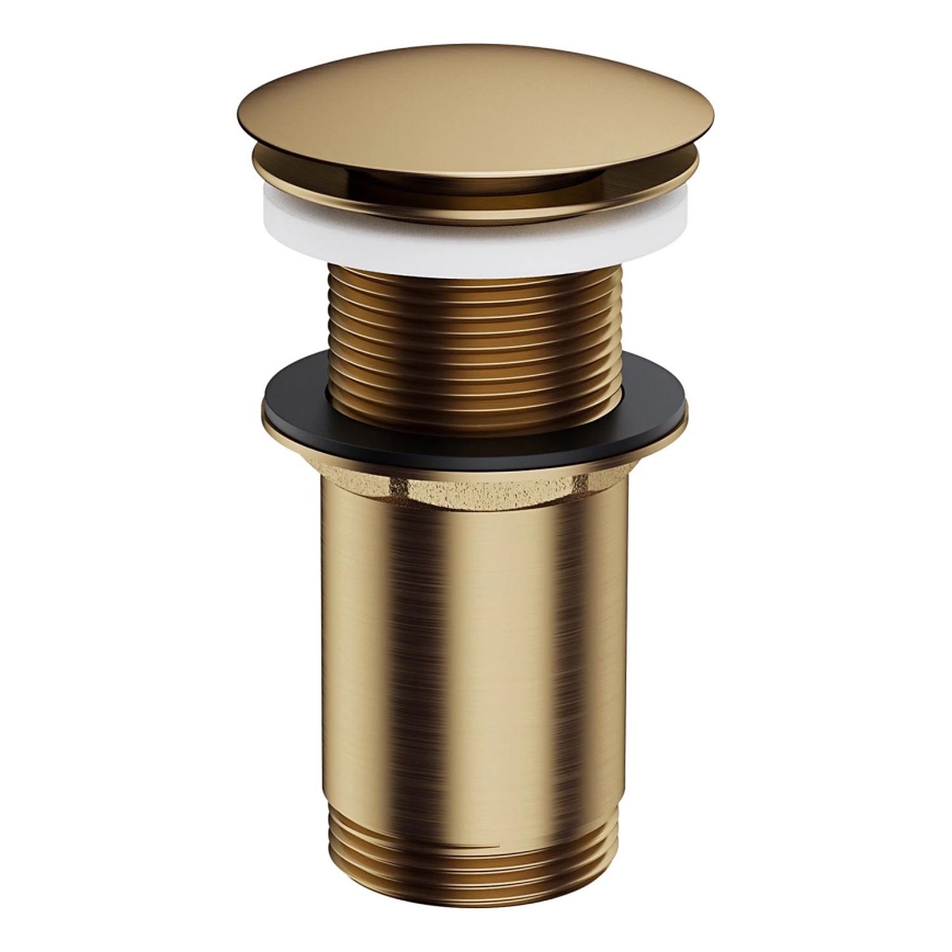 OMNIRES A716BR - Ablaufgarnitur CLICK-CLACK d 6,6 cm gebürstet Antik-Bronze