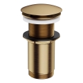 OMNIRES A716BR - Waschbeckenablauf CLICK-CLACK Ø 6,6 cm gebürstetes antikes Bronze