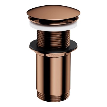 OMNIRES A716CP - Ablaufgarnitur CLICK-CLACK d 6,6 cm glänzend kupfern