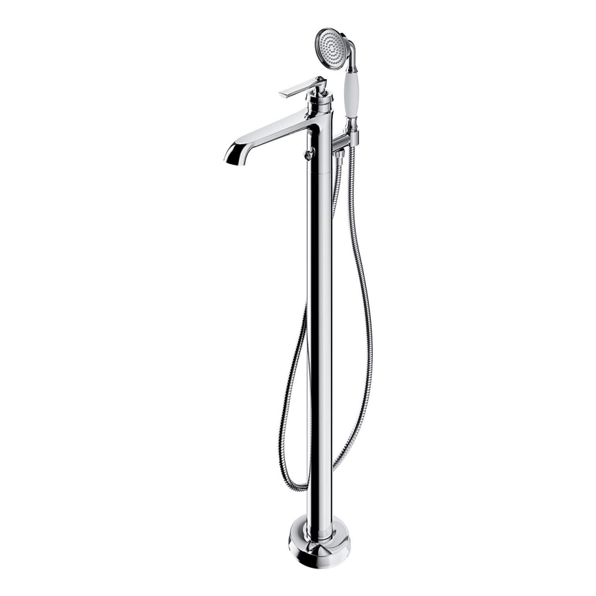 OMNIRES AM5233CR - Freistehendes Badewannen-Set mit Armatur ARMANCE glänzendes Chrom