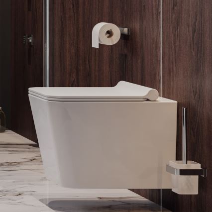 OMNIRES BOSTONDEBP - Toilettensitz SoftClose BOSTON Duroplast/glänzend weiß