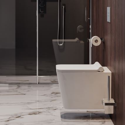 OMNIRES BOSTONMWBP - Wand-WC mit SoftClose-Sitz BOSTON Keramik/hochglänzend weiß