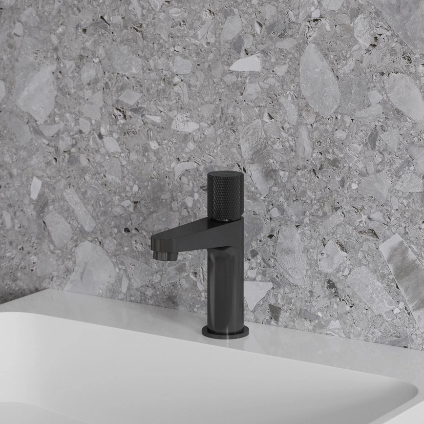 OMNIRES CT8010AT - Waschtischarmatur CONTOUR 16,6 cm gebürstetes Anthrazit
