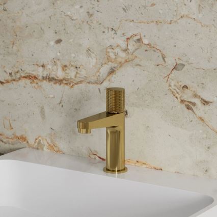 OMNIRES CT8010GLB - Waschbeckenarmatur CONTOUR 16,6 cm geschliffen golden
