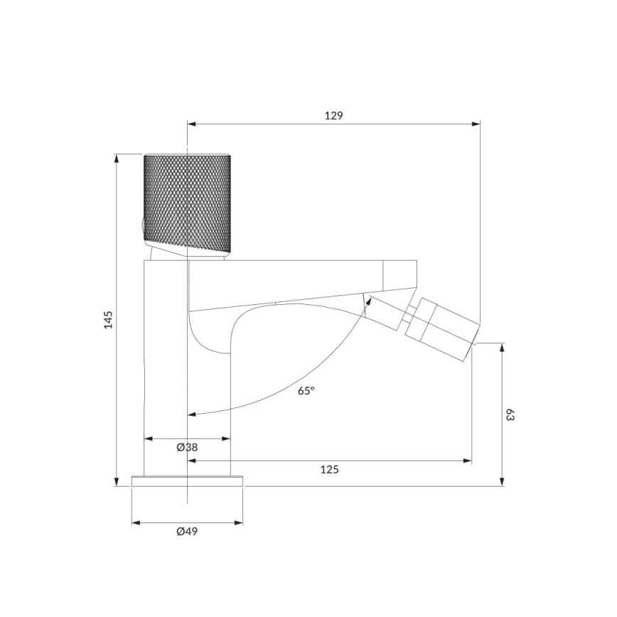 OMNIRES CT8020CR - Bidetarmatur CONTOUR 14,5 cm glänzendes Chrom