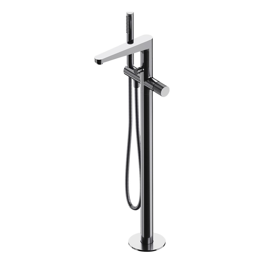 OMNIRES CT8033CR - Freistehendes Badewannen-Set mit Armatur CONTOUR glänzendes Chrom