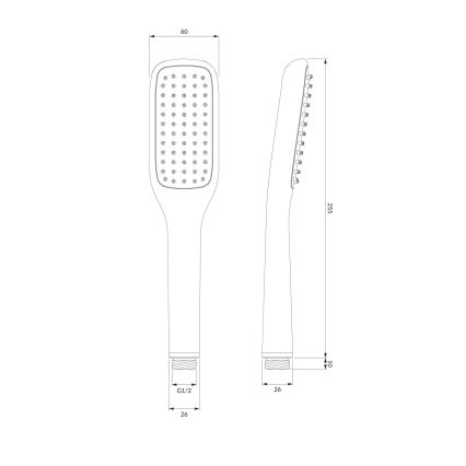 OMNIRES HUDSONX-PCR - Duschset HUDSONX Hochglanzchrom