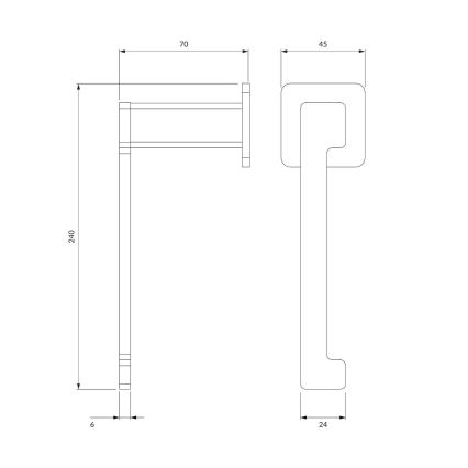 OMNIRES NL80510CR - Toilettenpapierhalter NELSON glänzendes Chrom