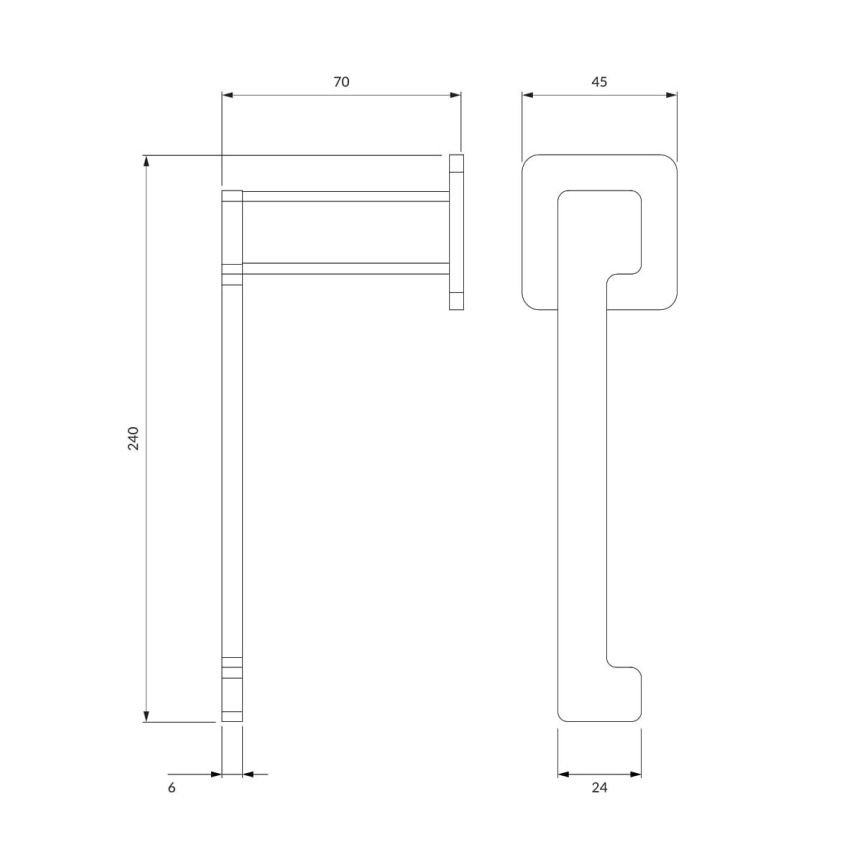 OMNIRES NL80510CR - Toilettenpapierhalter NELSON glänzendes Chrom